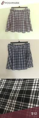 Black And White Checkered Skirt H M H M Plaid Skirt Plaid Skirts Clothes Design Skirts