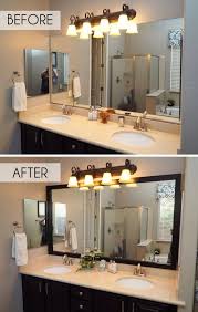 Mirrors are known for making a space seem larger and more open, but mirrors can also be used to distribute light, emphasize colors or artwork on adjacent walls, and enliven rooms that do not have windows. 30 Newest Bathroom Mirror Decor Ideas To Try Coodecor Bathroom Mirrors Diy Bathroom Mirror Frame Bathroom Design