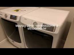 Nothing but with trouble with the old lg so we went with a maytag set from costco that has an agitator. Maytag 2019 Mhw6630hw Med6630hw Review Youtube