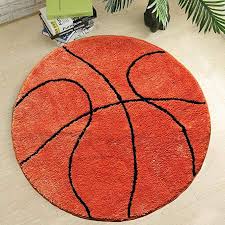 Amazon Com Kids Rug Basketball Round Rug Carpet Floor Chair Mat For Kids Rooms Children In 2020 Basketball Themed Bedroom Basketball Room Decor Basketball Theme Room