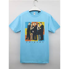 Friends Color Block Light Blue T Shirts In 2020 Blue Tshirt Color Block Shirts