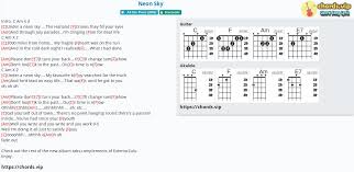 You can find in the newest (probably the old ones too) mac bins (engine) some sky related info. Chord Neon Sky Starsailor Tab Song Lyric Sheet Guitar Ukulele Chords Vip