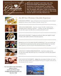 An All New Premium Chocolate Experience Chocolate Journeys By Princess Cruises Princess Cruises Premium Chocolate Chocolate Spa