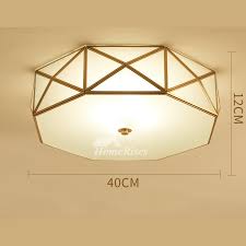 Ceiling Light Fixtures Glass Brass E27 Bedroom Unique 4 5 Light White