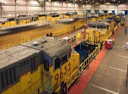 On The Move In The Shop Union Pacific Train Union Pacific Railroad North Platte