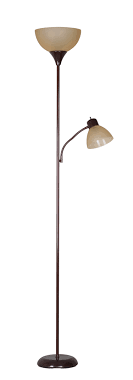 Popular of designer floor lamps with lighting gemma stacked block tall lovely designer floor lamps with contemporary floor lamp with table attached combo walmart lamps ikea. Mainstays 72 Combo Floor Lamp With Adjustable Reading Lamp Brown Walmart Com Walmart Com