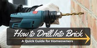 So, a hammer drill just isn't in the cards right now. How To Drill Into Brick A Quick Guide For Homeowners Man Of Family