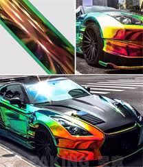 • we sell dreams • over 150 cars in stock for sale • most spectacular fast&furious collection • home of the real eleanor mustang • based in germany www.chromecars.de. Holographic Black Backing Rainbow Chrome Car Vinyl Wrap Bubble Free Hot Sale Parts Accessories Automotive