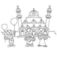 Children Celebrating Near Eidgah Color Healthcare Professionals Coloring Pages