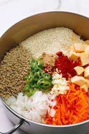 Add the dry spices and cook over a medium heat till the mustard seeds start to pop. Flush The Fat Away Lentil And Vegetable Soup