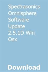 Spectrasonics Omnisphere Software Update 2 5 1d Win Osx Download Software Update Osx Software