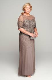 Adrianna Papell Beaded Illusion Gown Plus Size Nordstrom Mother Of The Bride Plus Size Mother Of Groom Dresses Mother Of The Bride Dresses