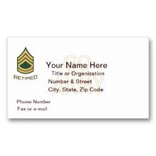 This helps as you can write the specifications and the details of the unit you. Military Business Cards 263 Retired Military Business Card Templates On Popscreen