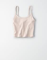 Black And White Striped Crop Tank Top Ae Striped Cropped Tank Top Blush American Eagle Outfitters Crop Top Outfits Top Outfits Crop Top And High Waisted Shorts