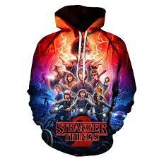 Og clothing stranger things hoodie in graphic featuring pull strings, front pockets, ribbed elastic cuffs, and brushed metal eyelets. 3d Stranger Things 2 Hoodie Stranger Things Hoodie Stranger Things Outfit Stranger Things Season