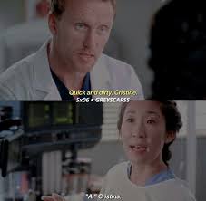 Callie and arizona's shocking relationship status was revealed in the twisted grey's anatomy ending of season 11, episode 5. Owen And Cristina Ahahaha 3 5x06 Greys Anatomy Greys Anatomy Season 5 Owen Hunt