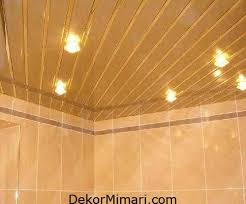 Salon Banyo Mutfak Alcipan Asma Tavan Modelleri Dekorasyon Tavan Banyo Tavanlari Banyo