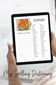 Primary Spelling Dictionary K 1st 2nd Digital Google Doc Teaching Spelling Elementary Teaching Resources Language Arts Lesson Plans