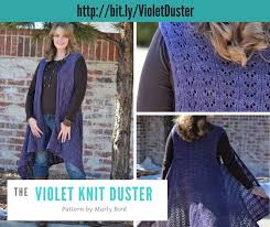 Click the link below for the free crochet pattern(download purchase) Violet Knit Duster Pattern By Marly Bird Marly Bird