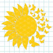 Free Free 303 Sunflower And Butterfly Svg Free SVG PNG EPS DXF File