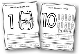 Free interactive exercises to practice online or download as pdf to print. Free Back To School 1 10 Number Worksheets