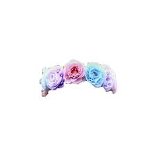 Transparent Flower Crowns Liked On Polyvore Featuring Accessories Hair Accessories Fillers F Flower Hair Accessories Pink Flower Crown Transparent Flowers