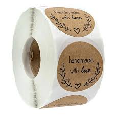 500 Labels Per Roll Round Natural Kraft Thank You Sticker Seal Labes Hand Made With Love Sticker Paper Stationery Sticker In 2020 Gift Stickers Sticker Paper Crafts To Make