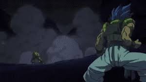 — whis watching gogeta perform this attack against broly in dragon ball super: Best Gogeta Vs Broly Full Fight Gifs Gfycat