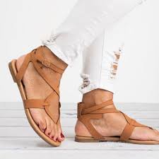 women casual buckle plus size sandals