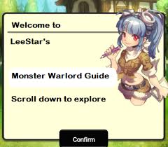 Guide For Monster Warlord