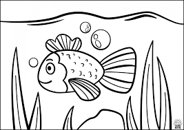Printable big fish sea life. Fish Coloring Pages And Fish Paper Craft For Kids Amax Kids