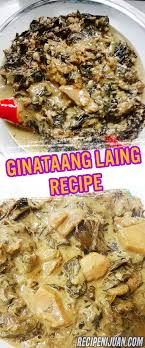 Laing Recipe Taro Leaves In Coconut Milk Recipe Laing Recipe Recipes Vegetarian Dishes