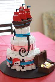 Ahoy, it's a pirate theme baby shower! Pin By Cinta Velazquez Vazquez On Baby Shower Ideas Baby Shower Diaper Cake Pirate Baby Pirate Baby Shower Ideas