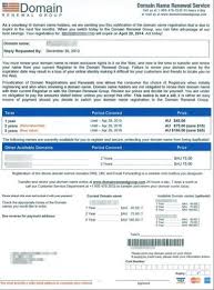 Domain Registration Scam Domain Renewal Group Conetix