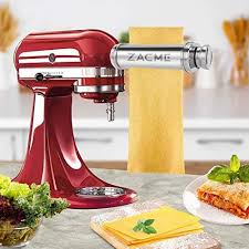 Pasta Maker Attachment Zacme Washable Stainless Steel Pasta Maker Attachment For Kitchenaid Stand Mixers Durab In 2020 Kitchen Aid Pasta Maker Kitchenaid Stand Mixer