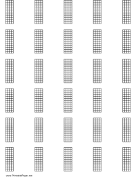 Printable Chord Chart For 5 String Instrument 12 Frets On