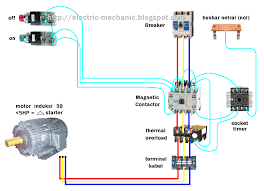 Rangkaian ini lebih banyak menggunakan 3 konektor/ kontaktor dan sebuah timer. Wiring Diagram Mesin Las Electric