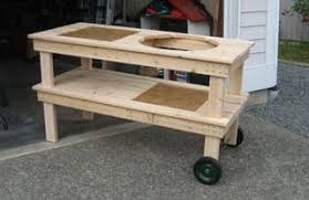 6 Diy Big Green Egg Table Projects Big Green Egg Table Big Green Egg Table Plans Grill Table