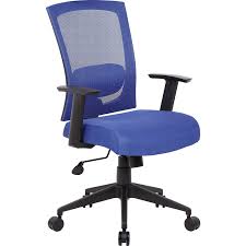 Boss Mesh Executive Office Chair Adjustable Arms Blue B6706 Be At Staples In 2020 Executive Office Chairs Office Chair Chair
