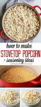 How To Make Popcorn On The Stove Recipe Homemade Snacks Healthy Vegan Snacks Nutritional Yeast Recipes