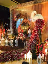 Floral Peacocks Wedding Deco Wedding Stage Decorations Wedding Decorations