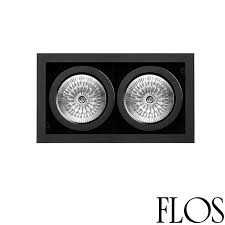As casey mentions above, go for trim with alzak or specular baffles. Flos Battery Trim Large 2l 2xqr111 G53 Downlight Ceiling Recessed Adjustable For Led Or Halogen Black Diffusione Luce Srl