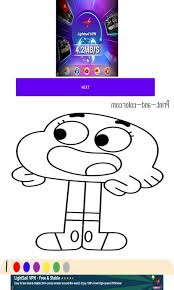 All characters of the amazing world of gumball are copyright © cartoon network and right holders. Free Gumball Coloring Pages Apk Download For Android Getjar