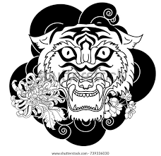 Tiger tattoos are the classic of all big cat tattoos and are a tattoo image that will never lose its power and presence, even these blackwork tiger tattoos are both beautiful and impressive and are sure to make you want some of your own blackwork body art!! Traditional Tiger Tattoo Black And White Elegant Arts Tattoo
