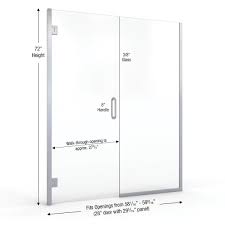 We did not find results for: Miseno Msdswp5972clbn Brushed Nickel Swipe 72 High X 58 59 Wide Hinged Frameless Shower Door With Clear Glass Miseno Com