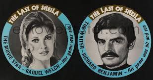 LAST OF SHEILA set of seven 18x18 mobiles '73 super sexy Raquel Welch and  top cast!