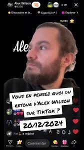 Alex Wilson A Ete Bani De Son Compte Original Et La