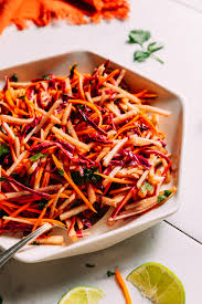 Interestingly enough, there was once a time—somewhere back in the distant '70s—when people were actually excited about cook. Crunchy Jicama Slaw 1 Bowl Minimalist Baker Recipes