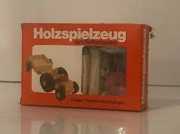 Holzspielzeug selber bauen ideen tipps und tricks. Holzspielzeug Zum Selberbauen Kleiner Traktor Mit Anhanger Originalverpackt Eur 25 00 Picclick De