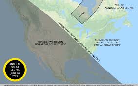 In iqaluit, the eclipse will begin at 5:06 am and end at 7:13 am. National Eclipse On Twitter In Exactly One Month On June 10 An Annular Or Ring Of Fire Solar Eclipse Will Occur In Canada Greenland And Russia In Parts Of The U S This
